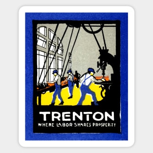 1915 Trenton New Jersey Sticker